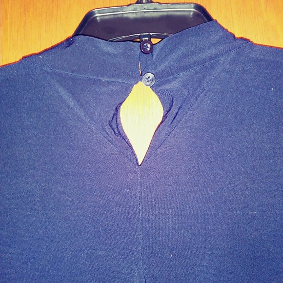 Tommy Hilfiger Navy Blue Sleveless Blouse - Picture 4 of 8